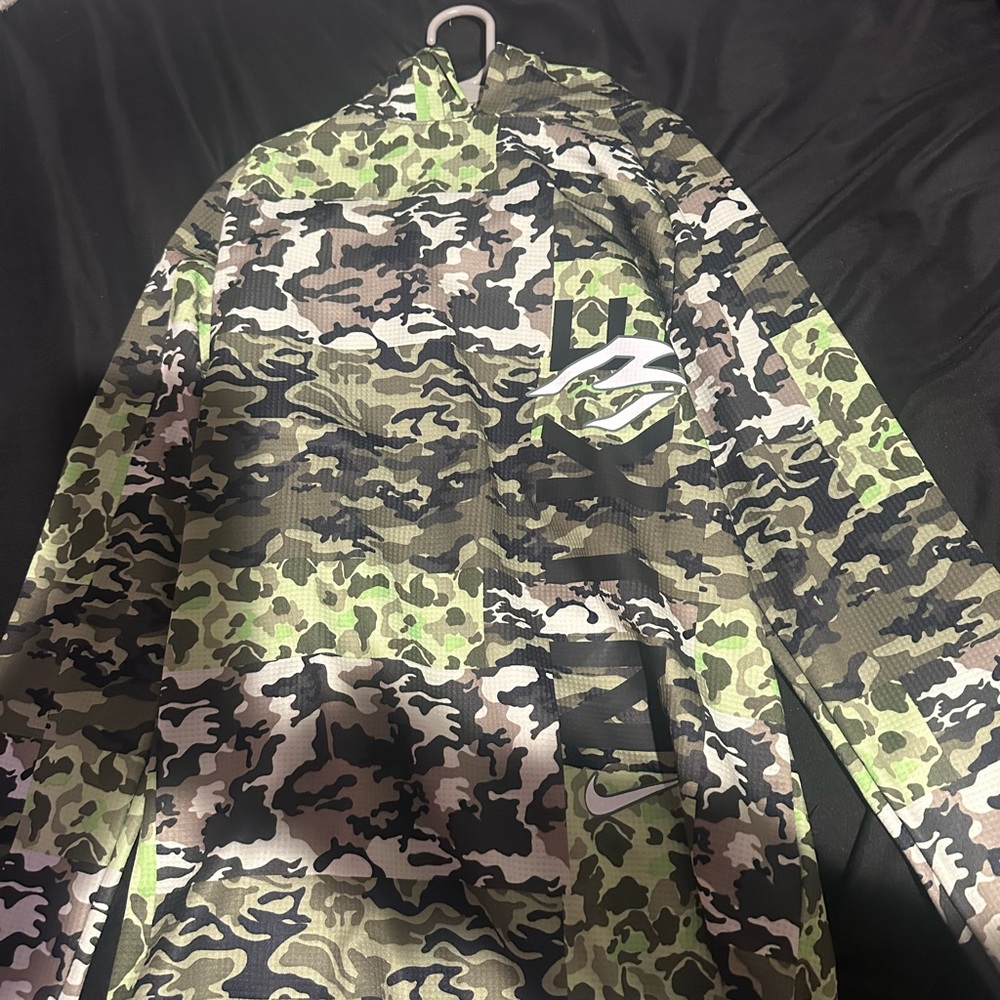 Nike Green Camouflage Hoodie